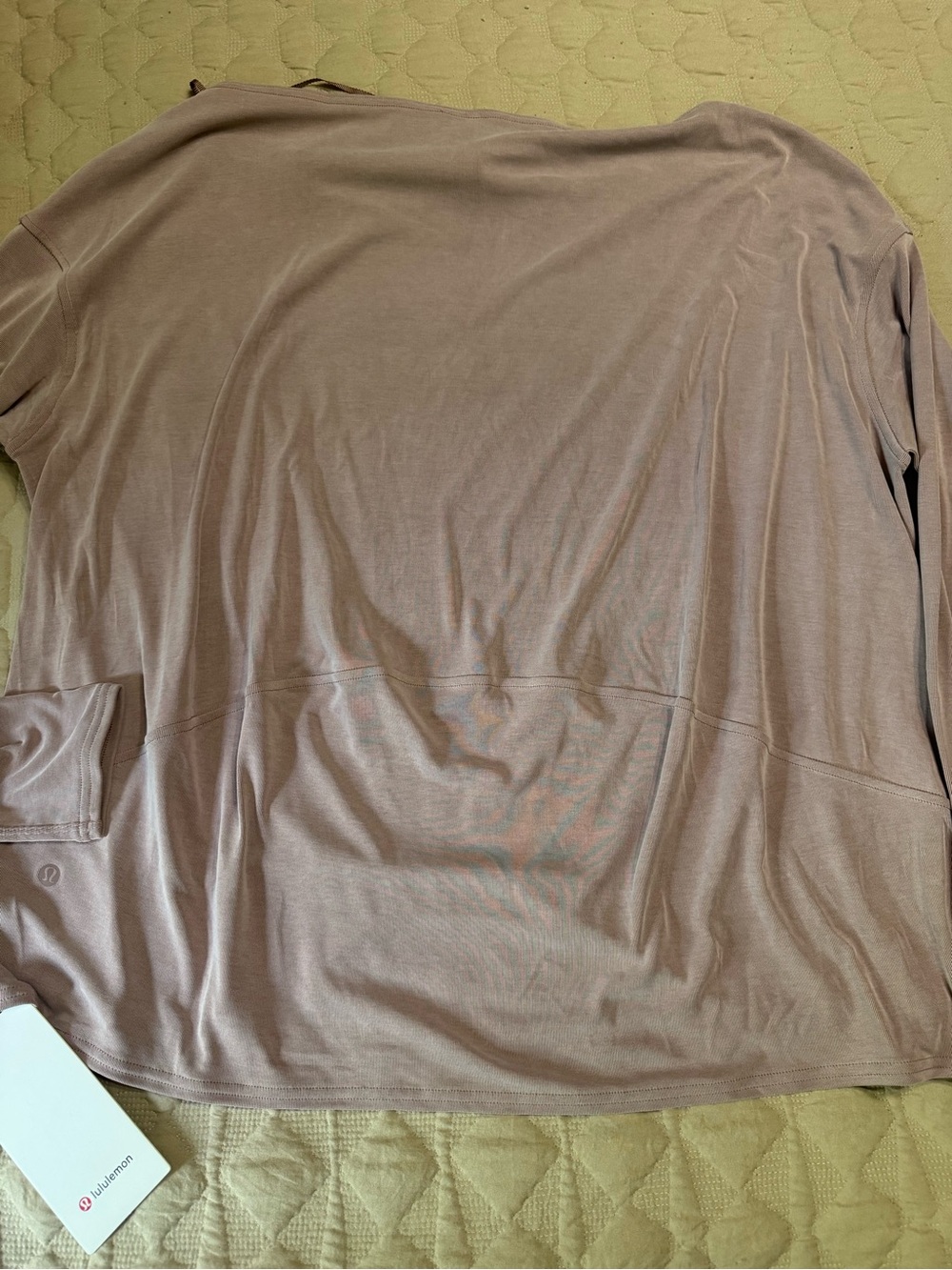 Lululemon Drapey Softstreme Off-The-Shoulder Longsleeve Color TWRS Top NWT - Picture 8 of 8